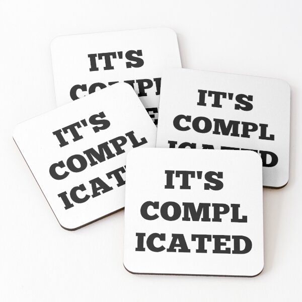 Item preview, It's Complicated - Black designed and sold by ryanwfraser.