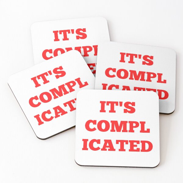 Item preview, It's Complicated - Red designed and sold by ryanwfraser.