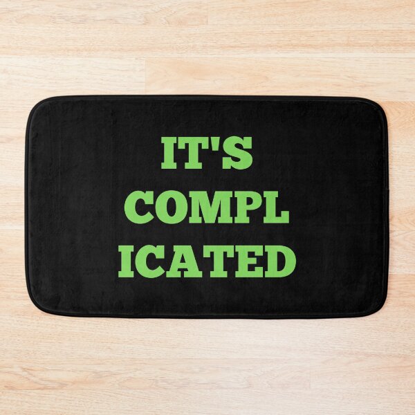 Item preview, It's Complicated - Light Green designed and sold by ryanwfraser.