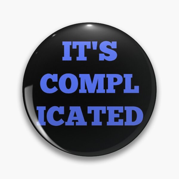 Item preview, It's Complicated - Blue designed and sold by ryanwfraser.