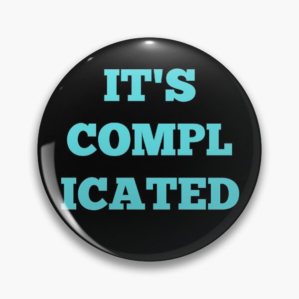 Item preview, It's Complicated - Turquoise designed and sold by ryanwfraser.