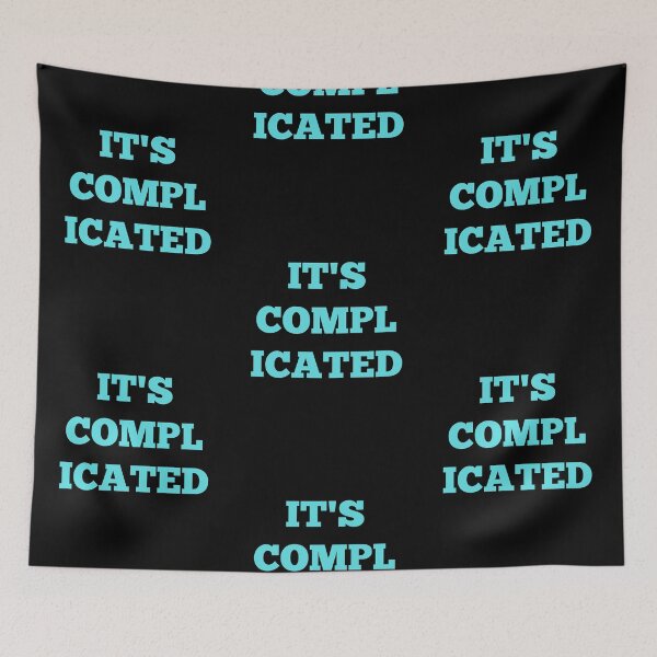 Item preview, It's Complicated - Turquoise designed and sold by ryanwfraser.