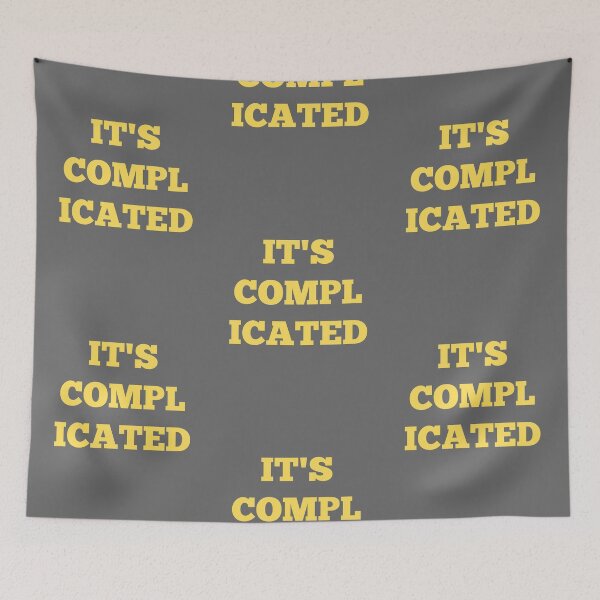 Item preview, It's Complicated - Yellow designed and sold by ryanwfraser.