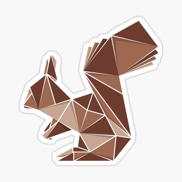 Item preview, Squirrel, origami style designed and sold by Yanmos.