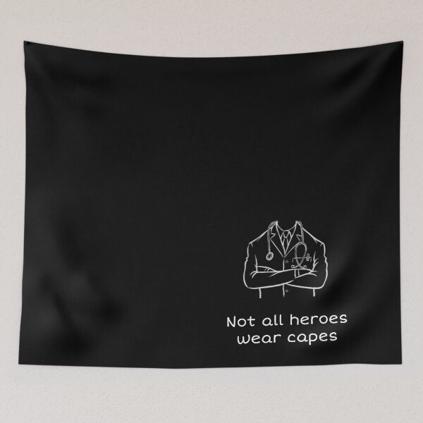 Item preview, Not All Heros Wear Capes - a design to support our true corona virus solders  designed and sold by MustaFighter.