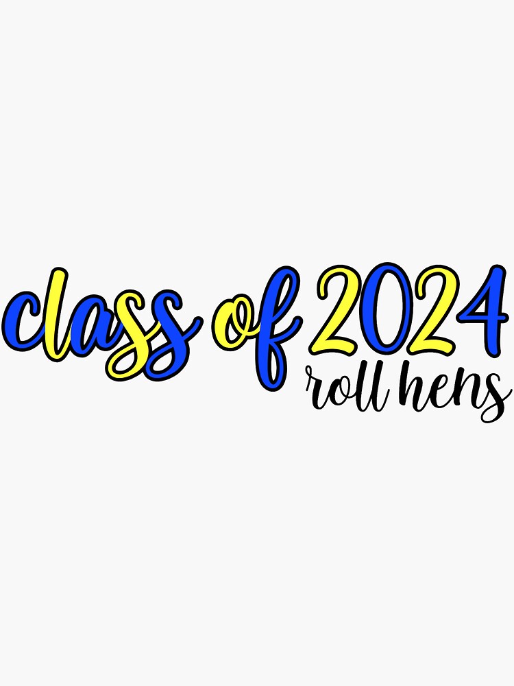 "CLASS OF 2024" Sticker for Sale by rachelsof Redbubble