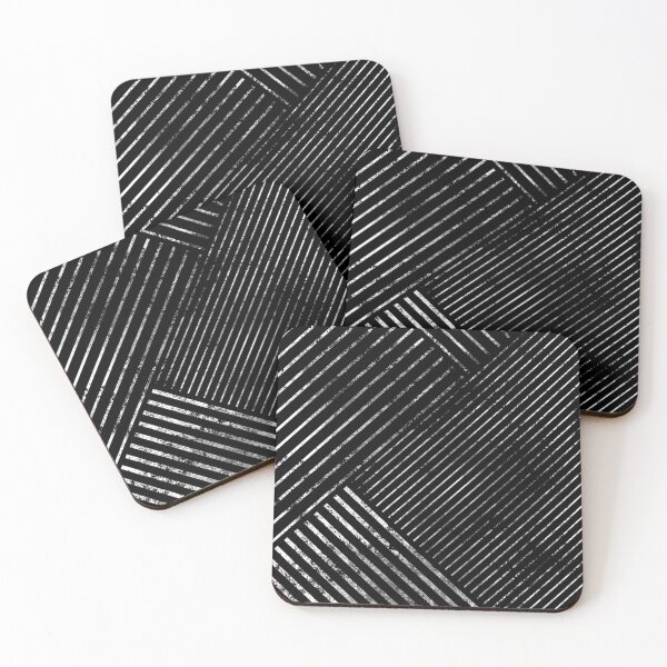 Item preview, Scandinavian Lines (White on Black 02) designed and sold by NeptuneDesigns.