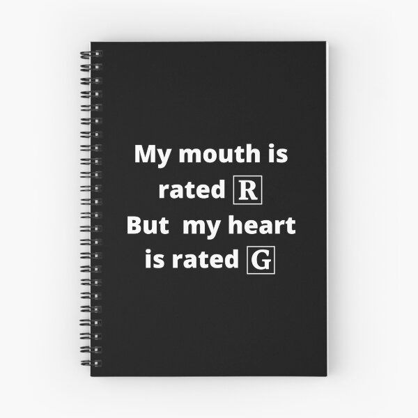 Item preview, My Mouth Is Rated R But My Heart Is Rated G - White designed and sold by ryanwfraser.