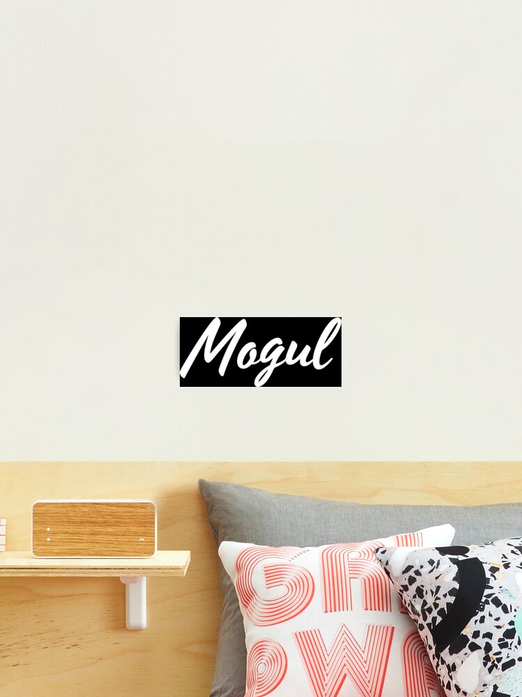 Thumbnail 2 of 3, Photographic Print, Mogul Script Wht designed and sold by tee4daily.