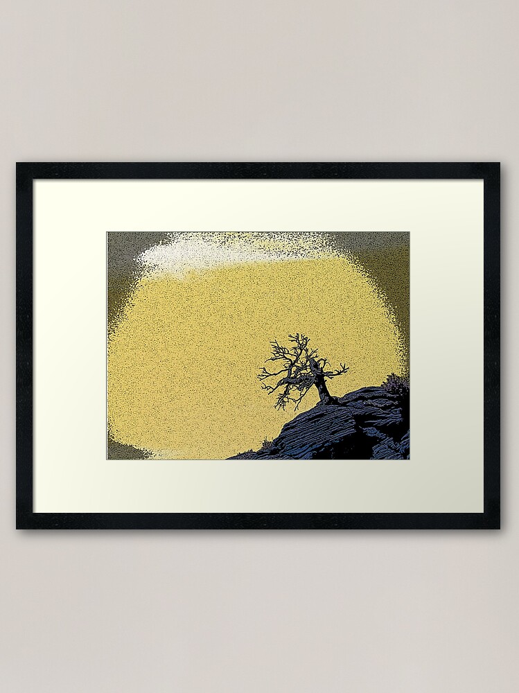 Alternate view of A Top a Rock Framed Art Print