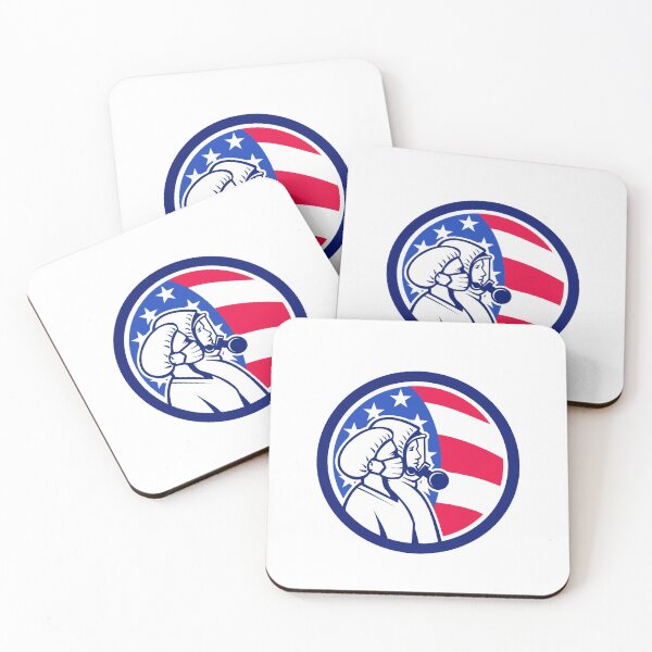 Item preview, American Healthcare Workers As Heroes Circle Retro designed and sold by patrimonio.