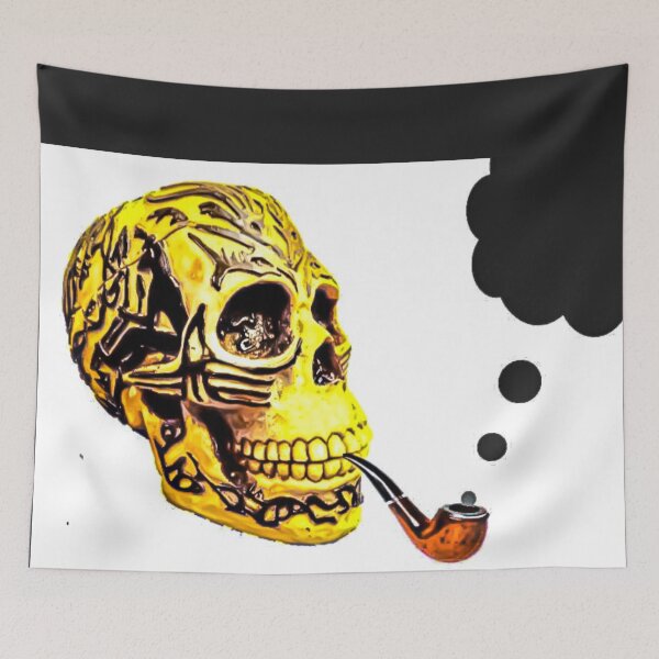 Item preview, Skull With Pipe designed and sold by GrudleBay.
