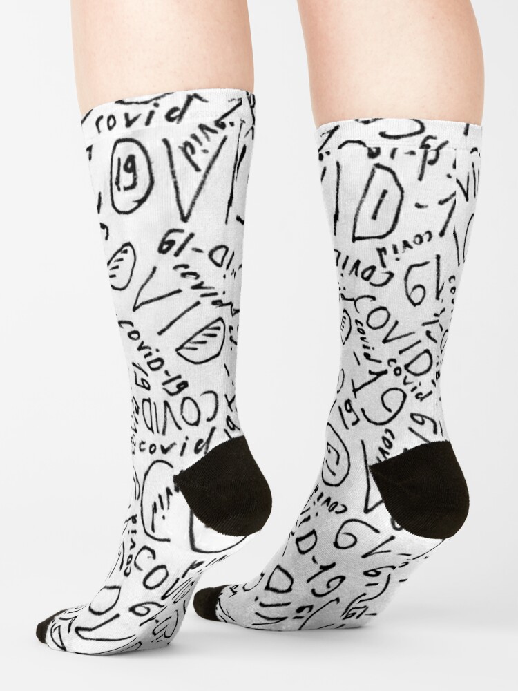 Download "COVID-19" Socks by lalaynahop | Redbubble