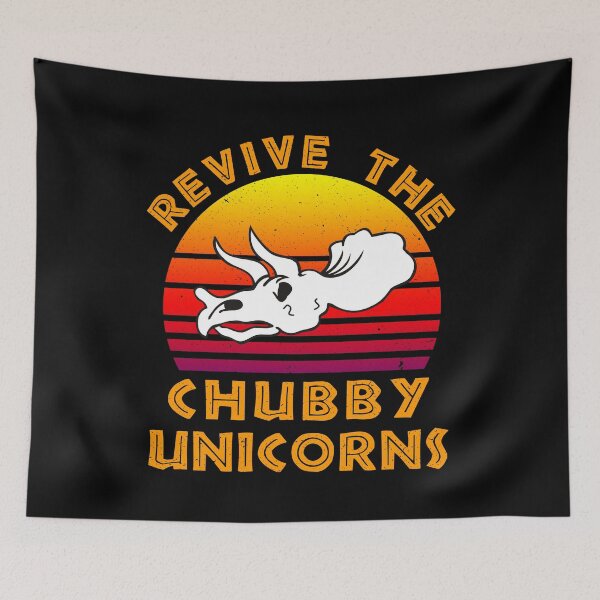 Item preview, Revive The Chubby Unicorns Triceratops designed and sold by Funny Shirts Matter.
