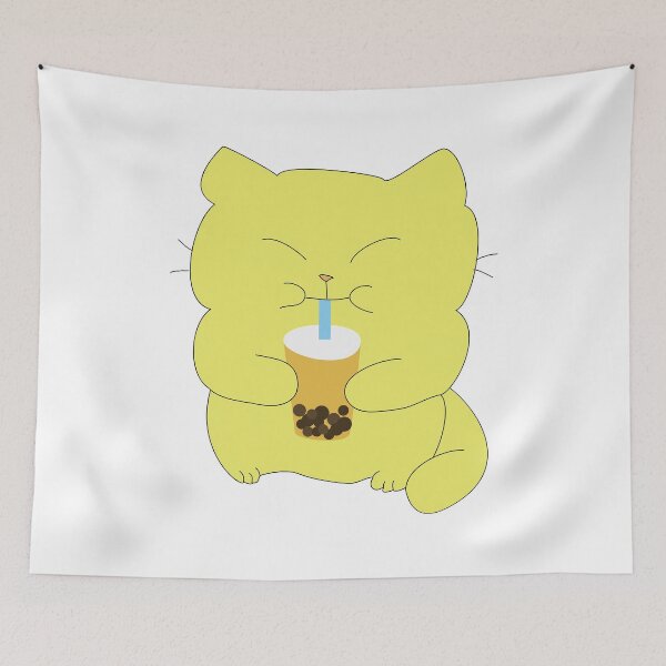 Item preview, Cat Drinking Boba designed and sold by janewwu.