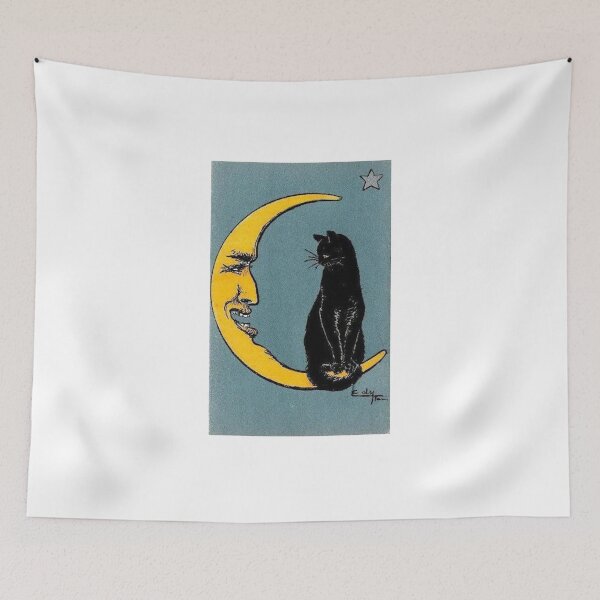Item preview, La Luna with Cat Tarot Card designed and sold by chvistine.