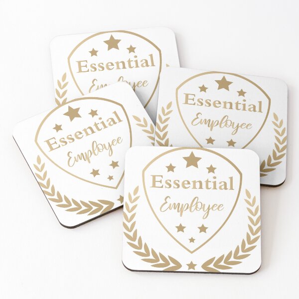 Item preview, Essential Employee , employee of the month Employee badge gifts designed and sold by CodingForTech.