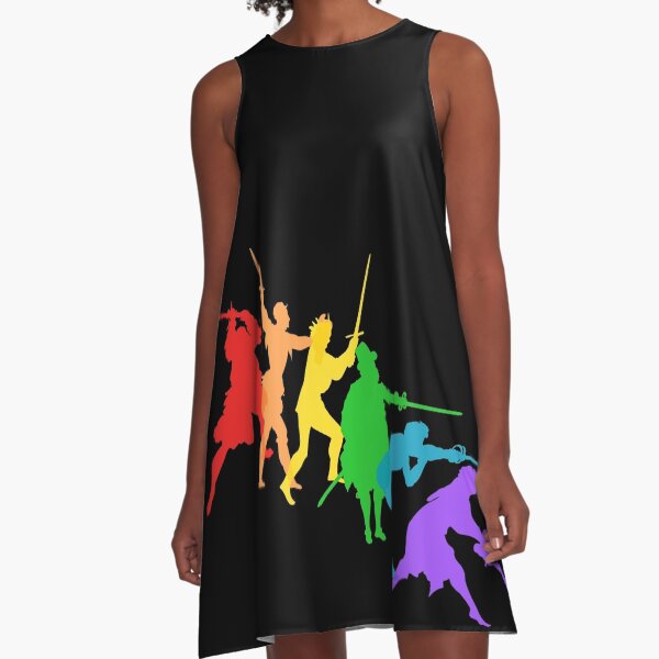 A Spectrum of Swordy Silhouettes A-Line Dress