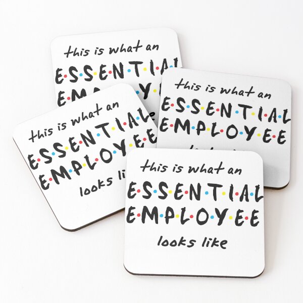 Item preview, Essential Employee , employee of the month Employee badge gifts designed and sold by CodingForTech.