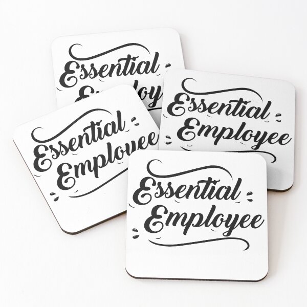 Item preview, Essential Employee , employee of the month Employee badge gifts designed and sold by CodingForTech.