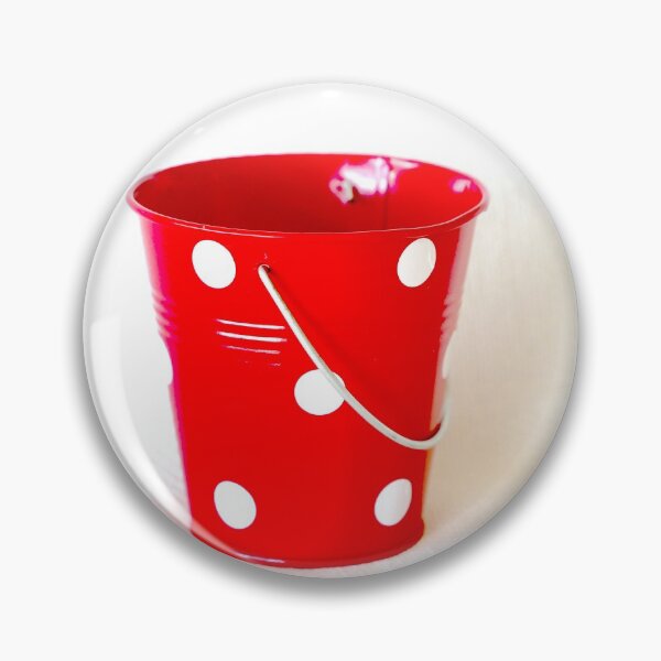 Item preview, Red bucket with white polka dots designed and sold by NJH110.