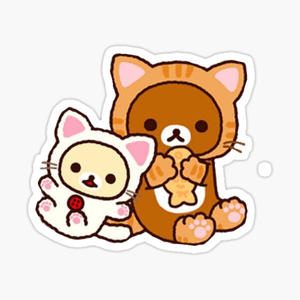 rilakkuma and friends Sticker for Sale by sherita