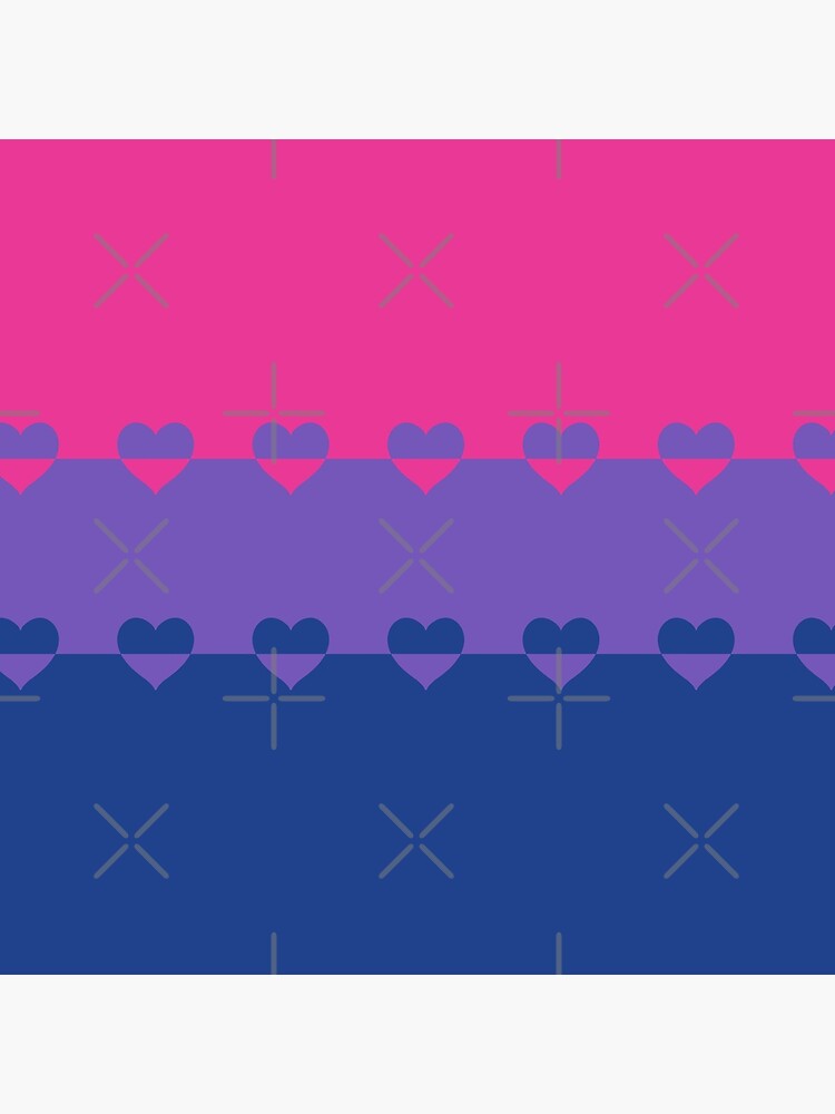 LGBTQ Flag with Hearts v1 - Bisexual by Sarinilli