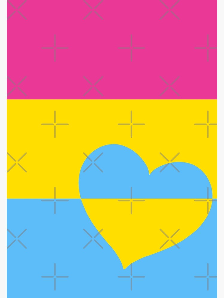 Lgbtq Flag With Hearts V2 Pansexual Poster For Sale By Sarinilli Redbubble