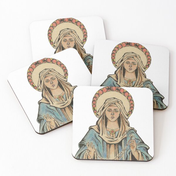 Item preview, Virgin Mary with Rosary designed and sold by SaintSolus.