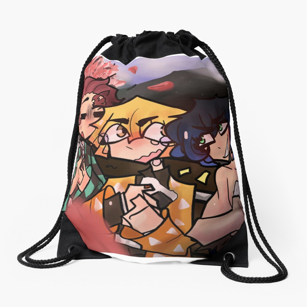 "Demon slayer" Drawstring Bag by Albert-draws | Redbubble