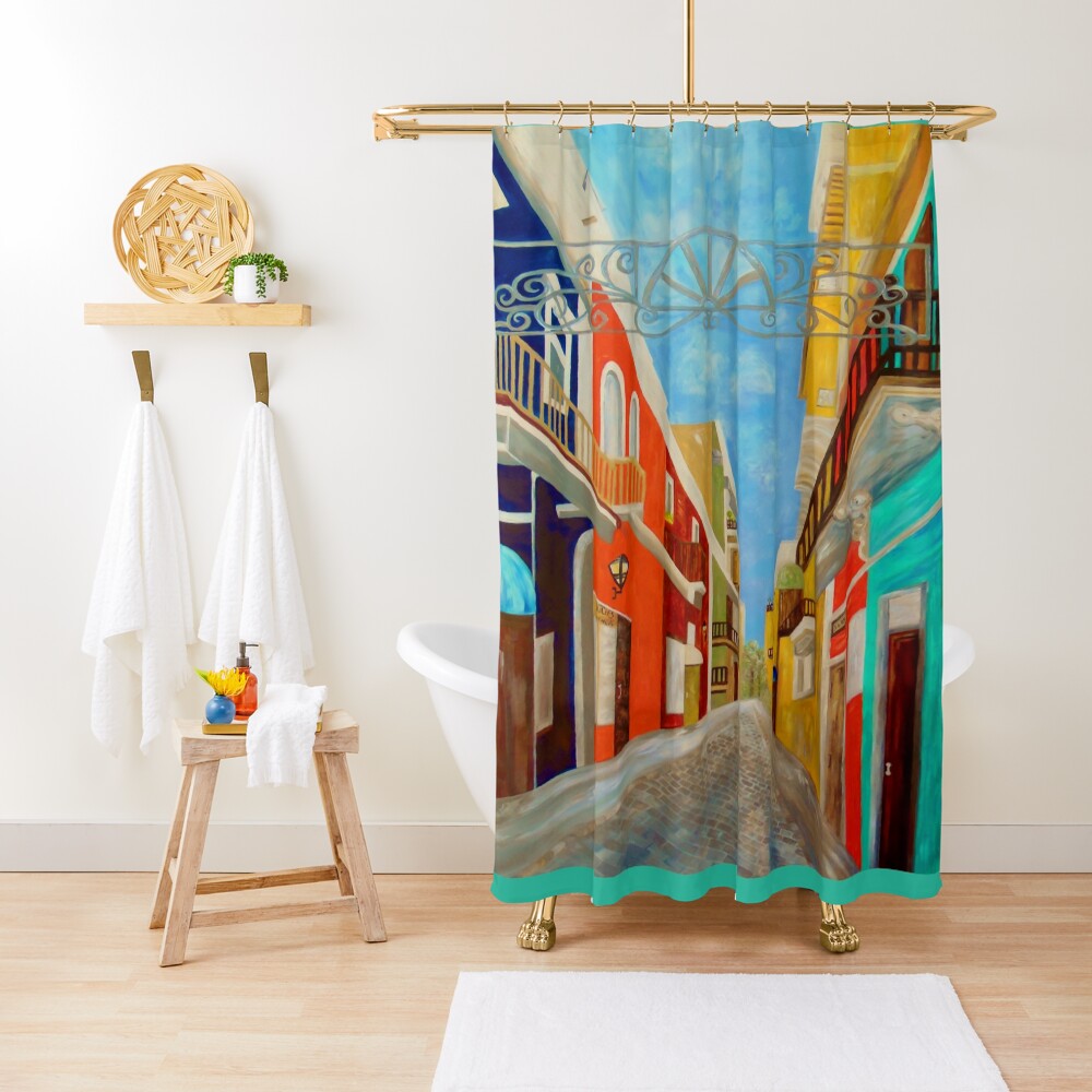 Old San Juan Shower Curtain