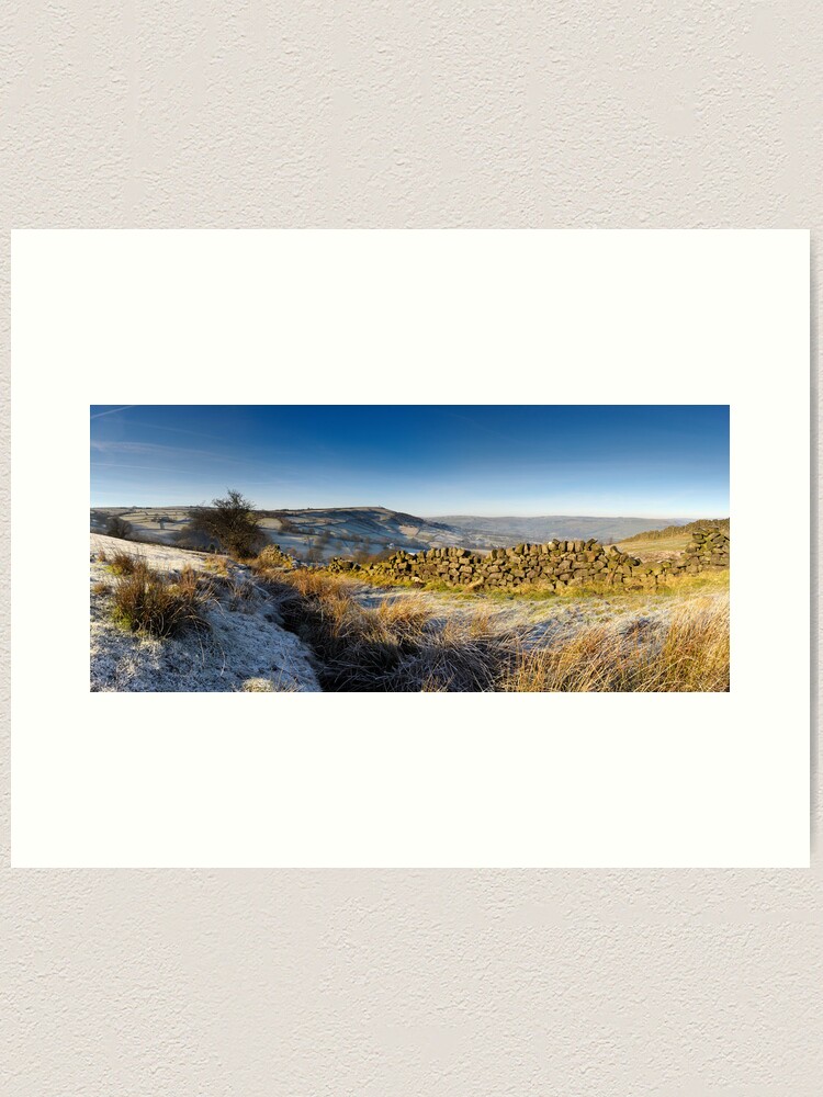 Thumbnail 1 of 3, Art Print, Towards Lund's Tower, above Sutton-in-Craven designed and sold by sjbowen.