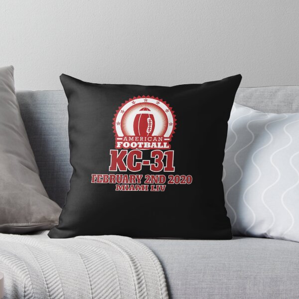 American Football KC-31 February 2nd 2020 Miami LIV Throw Pillow