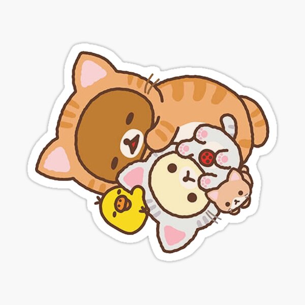 Item preview, Rilakkuma y sus amigos disfraces de gato durmiendo designed and sold by KuteKkuma.