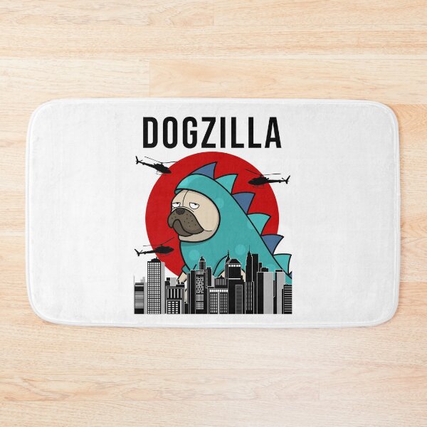 Item preview, Pug Dogzilla Funny Dog Japanese designed and sold by Funny Shirts Matter.