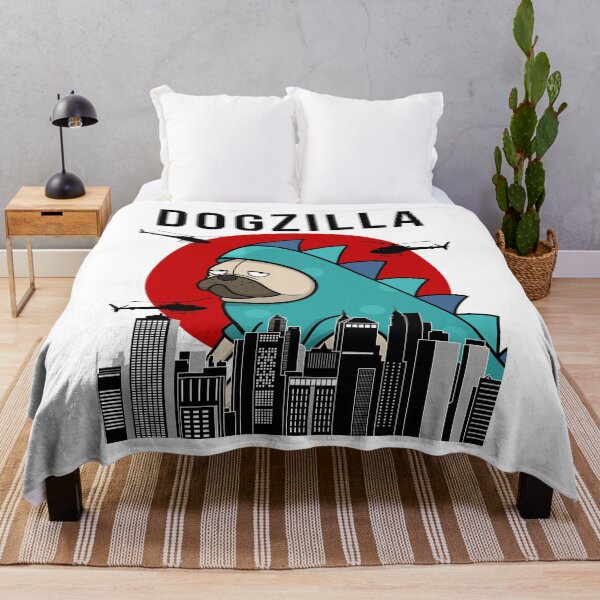 Item preview, Pug Dogzilla Funny Dog Japanese designed and sold by Funny Shirts Matter.