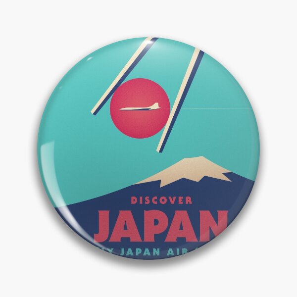Item preview, Retro Japan Tourism Mt Fuji Sushi Chopsticks - Cyan designed and sold by VoodooCircus.