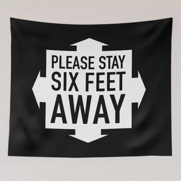 Item preview, Covid-19, please stay six feet away designed and sold by 12points.