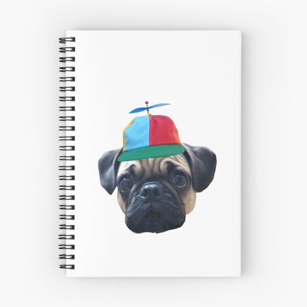 Item preview, Pug with a Helicopter Hat designed and sold by MagicMullet.