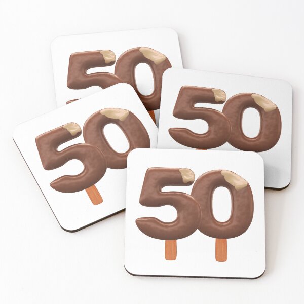 Item preview, 50 Ice Cream Fifty Number 3d Chocolate designed and sold by HelloFromAja.