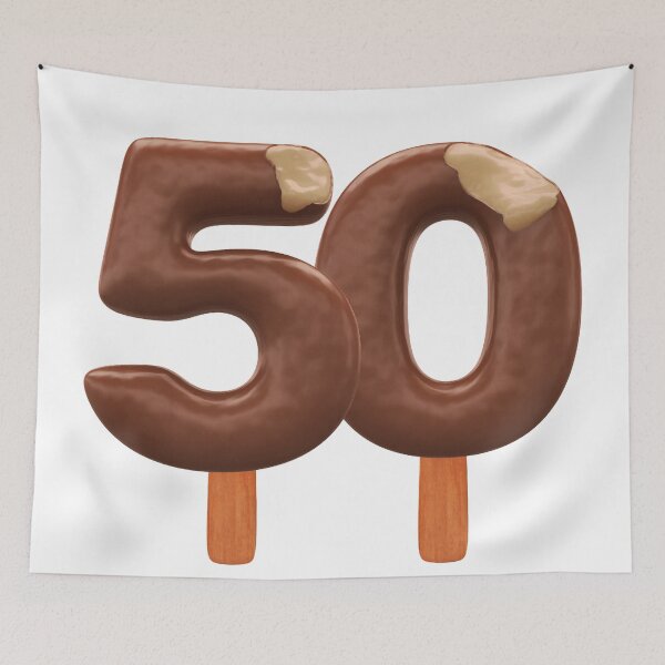 Item preview, 50 Ice Cream Fifty Number 3d Chocolate designed and sold by HelloFromAja.
