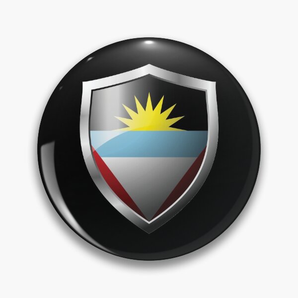 Item preview, Strong Antigua and Barbuda Flag Shield Country designed and sold by HelloFromAja.