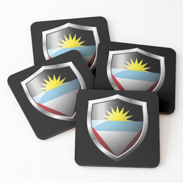 Item preview, Strong Antigua and Barbuda Flag Shield Country designed and sold by HelloFromAja.