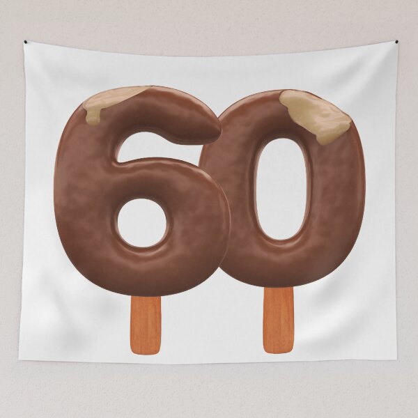 Item preview, 60 Ice Cream Sixty Number 3d Chocolate designed and sold by HelloFromAja.