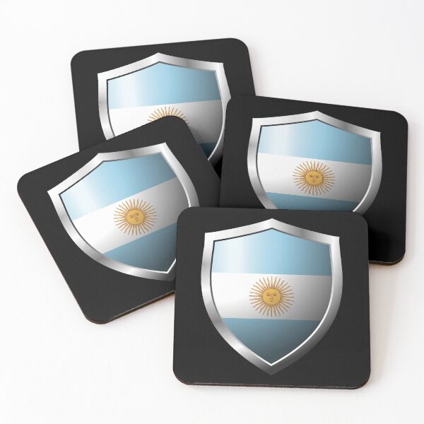 Item preview, Strong Argentina Flag Shield Country designed and sold by HelloFromAja.