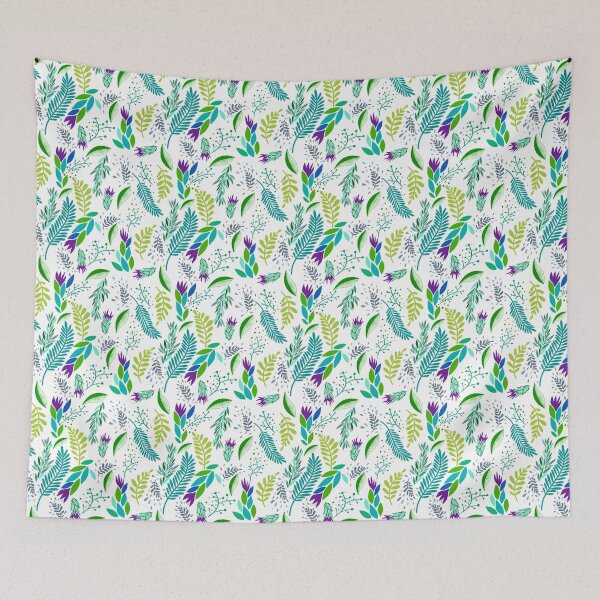 Item preview, Leaves and stems pattern designed and sold by Shelley Gilbert.