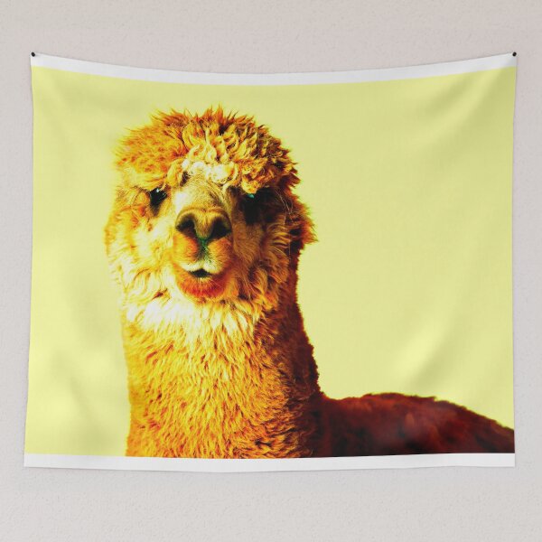 Artikelvorschau, Cute fluffy Lama / Llama / Alpaca - Yellow entworfen und verkauft von Nomades.