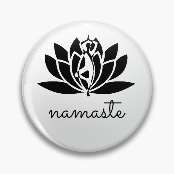 Item preview, Yoga Namaste Position (bl) designed and sold by Puji Designs.
