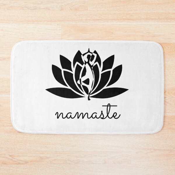 Item preview, Yoga Namaste Position (bl) designed and sold by Puji Designs.