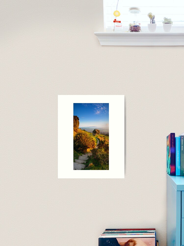 Thumbnail 2 of 3, Art Print, First Light at The Cow and Calf designed and sold by sjbowen.